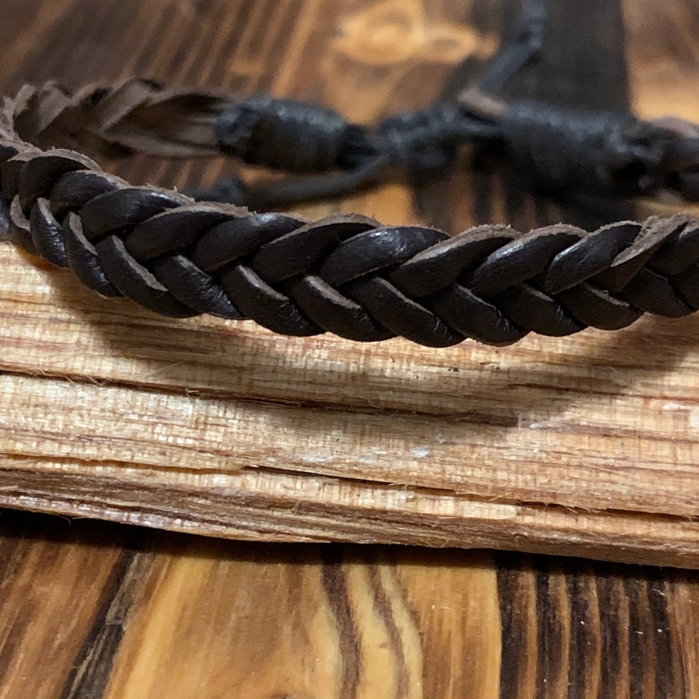 Thin Leather Men's Bracelet